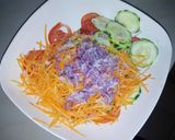 A picture of step 4 of Kachumbari.