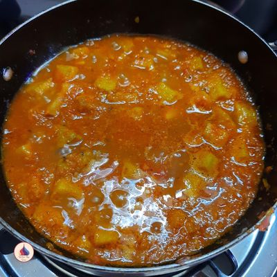 Dahi Suran Ki Sabzi Recipe (Stir Fried Yam in Dry Yogurt Curry Recipe)