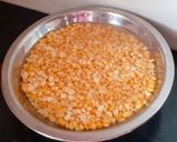 A picture of step 1 of Banana flower vadai.