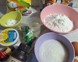 Foto langkah ke 1 dari resep Bolu Kukus Mekar Merah Putih, Tips & Trik.
