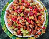 A picture of step 3 of Sprouted Black Chickpea/ Kalachana Chaat.