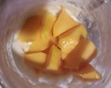A picture of step 1 of Creamy mango fruit chat.