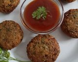 A picture of step 6 of Black eyed beans vada.
