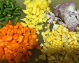 A picture of step 2 of Vegetable pulao.
