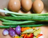 Foto langkah ke 1 dari resep Dadar telur buncis.