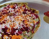 A picture of step 6 of Moong dal chilla.
