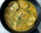 Foto del paso 10 de la receta: Merluza en salsa de pimienta verde y caldo de mejillones