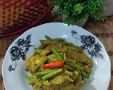 Gambar langkah 4 resipi Rendang Ayam Bersama Kacang Panjang.