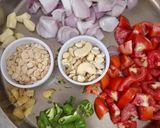 A picture of step 1 of Paneer Labadar.