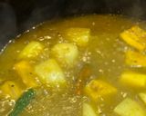 A picture of step 3 of BENGALI STYLE KAACH KOLA ALOO’R PATLA JHOL (Raw Banana and potato Thin Curry Soup).