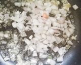 A picture of step 6 of Shezwan triple rice.