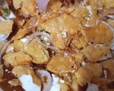 A picture of step 2 of Masala Papri Chaat.