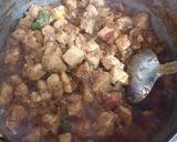 A picture of step 2 of Chicken palak.