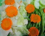 Hình bước làm 1 của món Rau luộc chấm kho quẹt
