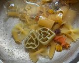 A picture of step 2 of Red Pasta with Cheese and Basil.