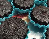 Gambar langkah 6 resipi Kek Coklat Kukus.