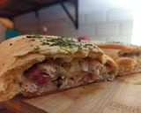 Foto del paso 6 de la receta: Stromboli de pollo, queso y panceta