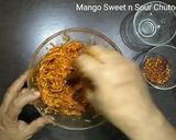 A picture of step 4 of Aam ki Khatti Meethi Chutney/ Sweet and Sour Mango Chutney.