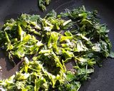 A picture of step 2 of Chana saag Sattu Paratha.