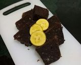Foto langkah ke 9 dari resep Brownies pisang coklat.