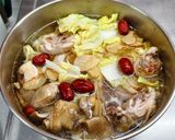 清酒娃娃菜雞湯(簡單料理）的食譜步驟9照片