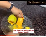 A picture of step 6 of Stuffed Mango Kulfi.