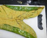 A picture of step 8 of Patra (Alu Vadi).