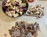 Foto langkah ke 2 dari resep Cumi Terong Kari Tomat.