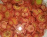 A picture of step 3 of Gajar methi gosht.