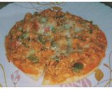A picture of step 15 of Egg Pizza (without oven).