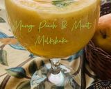 A picture of step 4 of Mango Peach & Mint Milkshake.