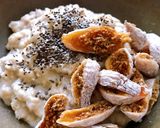 Hình bước làm 2 của món 🌱 Cháo Yến Mạch Sữa Hạt & Quả Sung Khô (Vegan)