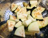A picture of step 1 of Brinjal Raita.