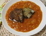 Paradicsomos 🍅 édeskáposzta 🥬 főzelék cukormentesen🚫🍬 recept fázis 6 fotója