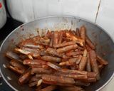 Hình bước làm 5 của món Ốc móng tay xào cay kiểu Hàn