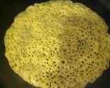 A picture of step 4 of Baghrir (Algerian traditional crumpet).