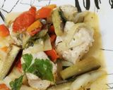 Foto del paso 8 de la receta: Filet de atún al estragón, con verduras