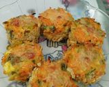 Foto del paso 4 de la receta: Reciclado de ensalada de zanahoria y zapallitos hervidos: bocaditos fríos y budín caliente