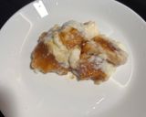 A picture of step 5 of Chickoo delight.