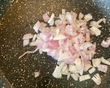 A picture of step 1 of Chicken Quesadillas with Cream Sauce and Cranberries.