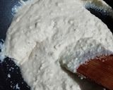 A picture of step 2 of Badam paneer sandesh.