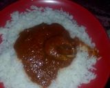 A picture of step 1 of White rice and palm oil stew.