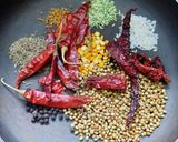 A picture of step 1 of Turnip sambar rice.