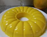 Gambar langkah 7 resipi Puding Mangga Thai.