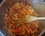 Vegán lencse leves sok zöldséggel recept fázis 4 fotója