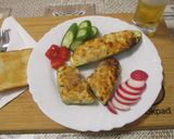 Túróval 🧀 töltött cukkini 🥒 recept fázis 7 fotója