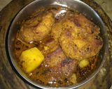 A picture of step 14 of Raw banana kofta curry.