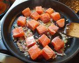 Foto langkah ke 3 dari resep 25.Tagliatelle al Salmone (Pasta ikan Salmon).