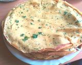 Sajtkrémes palacsinta zöldekkel háromszögbe zárva🌿 recept fázis 2 fotója