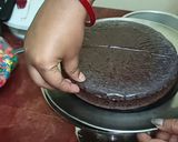 2 टायर किट कैट गेम्स चॉकलेट केक रेसिपी चरण 9 फोटो